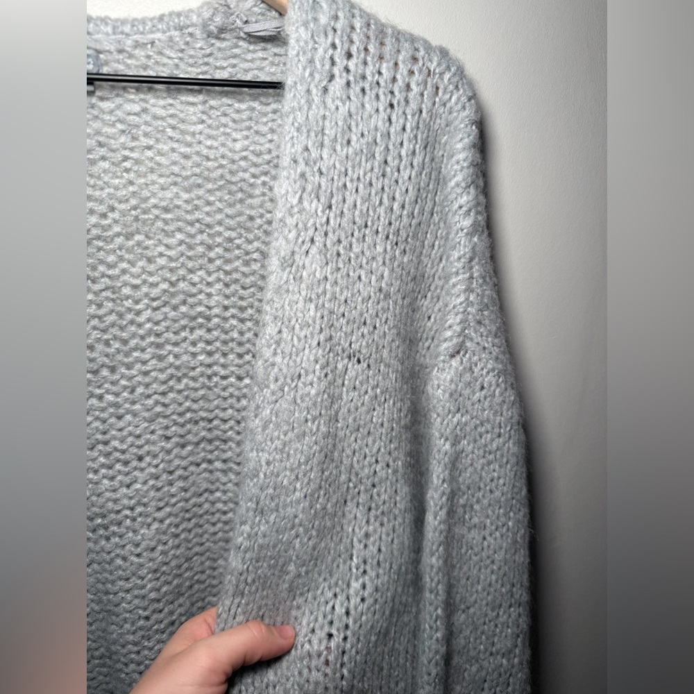 Aerie soft cozy open front long cardigan oversized knit sweater XS chunky casual - Picture 8 of 8